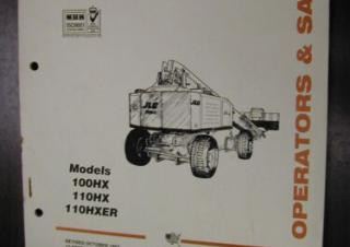 JLG 100 HX Wheeled Telescopic Boom Lifts (1989 - 1997) Specifications & Dimensions