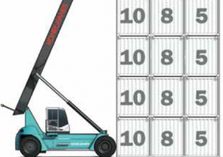 Konecranes 108 TC6 Reach Stacker Specs & Dimensions (2019 - 2026)