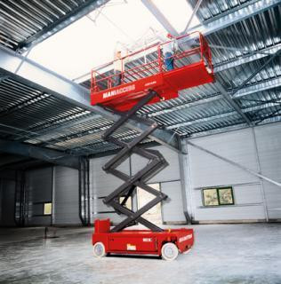 Manitou 110 ELX Wheeled scissor lifts (2001 - 2003) Specifications & Dimensions