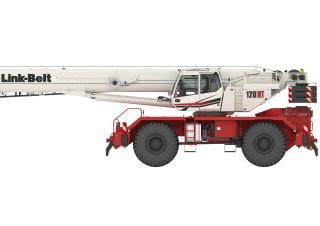 Link-Belt 120 RT crane - load chart, specs & dimensions (2019 - 2026)