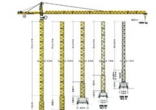 Liebherr 154 EC-H 6 FR.tronic crane - load chart, specs & dimensions (2011 - 2017)