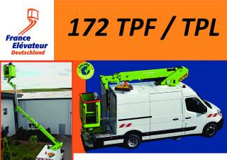 France Elévateur 172 TPF i Truck Mounted Telescopic Boom Lifts (2013 - 2017) Specifications & Dimensions