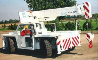 Valla 1725-36 SD crane - load chart, specs & dimensions (2005 - 2014)