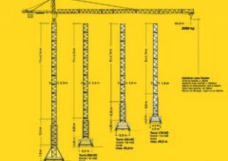 Liebherr 180 EC-H 12 (185HC)5x4,14+GTS* crane - load chart, specs & dimensions (1996 - 2013)