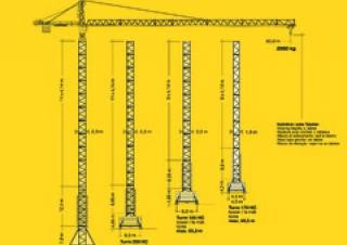 Liebherr 180 EC-H 12 (185HC)5x4,14+GTS* crane - load chart, specs & dimensions (1991 - 2013)