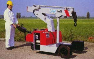Valla 20 E crane - load chart, specs & dimensions (1996 - 2010)