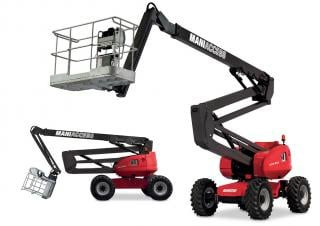 Manitou 200 ATJ Wheeled Articulating Boom Lifts (2008 - 2011) Specifications & Dimensions