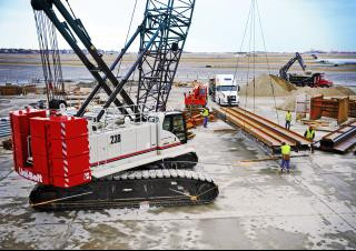 Link-Belt 238 HSL crane - load chart, specs & dimensions (2017 - 2026)