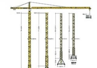 Liebherr 245 EC-H 12 FR.tronic crane - load chart, specs & dimensions (2011 - 2017)