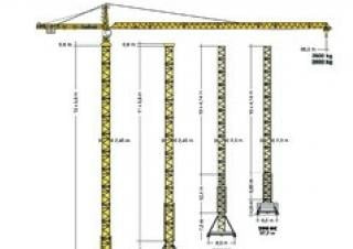 Liebherr 245 EC-H 12 Litronic crane - load chart, specs & dimensions (2011 - 2017)
