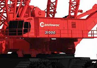 Manitowoc 31000 E crane - load chart, specs & dimensions (2010 - 2016)
