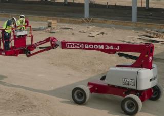 34-J MEC Wheeled Telescopic Boom Lifts