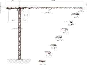Wolffkran 6020.8 clear crane - load chart, specs & dimensions (2018 - 2026)