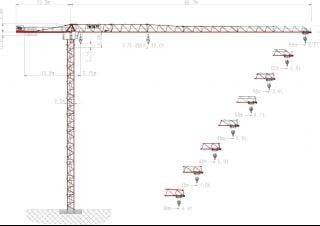 Wolffkran 6031.12 clear crane - load chart, specs & dimensions (2008 - 2026)