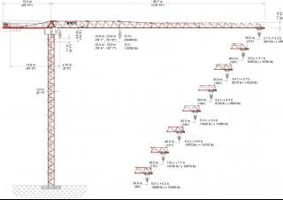 Wolffkran 6031.12 clear crane - load chart, specs & dimensions (2008 - 2026)