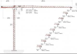Wolffkran 6031.12 Clear US crane - load chart, specs & dimensions (2021 - 2026)