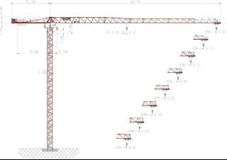 Wolffkran 6031.8 Clear US crane - load chart, specs & dimensions (2021 - 2026)