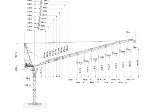 Wolffkran 630 B crane - load chart, specs & dimensions (2011 - 2026)