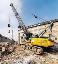 Sennebogen 633 HD crane - load chart, specs & dimensions (1998 - 2006)