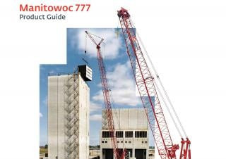 Manitowoc 777 crane - load chart, specs & dimensions (2005 - 2012)