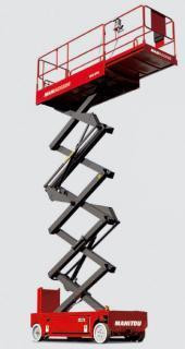 Manitou 80 XEL Wheeled scissor lifts (2001 - 2012) Specifications & Dimensions