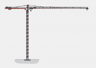Wolffkran 80110 Compact crane - load chart, specs & dimensions (2024 - 2026)