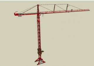 Wolffkran 8540 FL 20/40 crane - load chart, specs & dimensions (2001 - 2010)