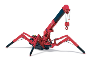 UNIC A 095 CR crane - load chart, specs & dimensions (2004 - 2006)