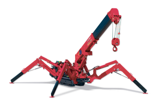 UNIC A 095 CR crane - load chart, specs & dimensions (2004 - 2006)
