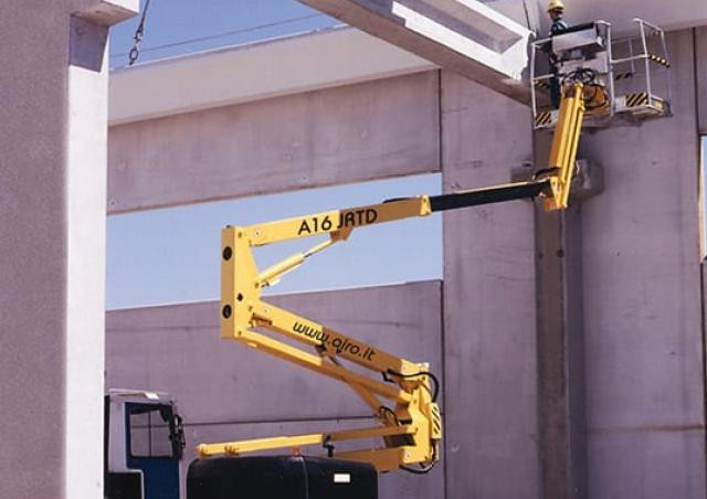 AIRO A16 JRTD Wheeled Articulating Boom Lifts (2015 - 2020) Specifications & Dimensions