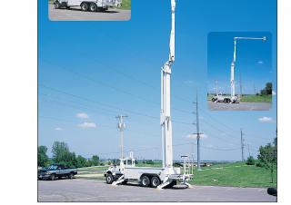 A72T Altec Trailer Mounted Articulating Boom Lifts