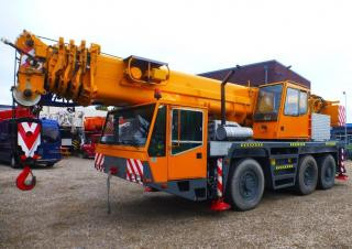 Terex-Demag AC 150 (6x4x2) crane - load chart, specs & dimensions (1996 - 1997)