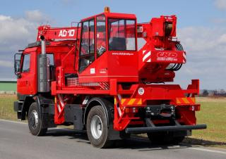 CKD Mobilni Jeraby AD 10 crane - load chart, specs & dimensions (2017 - 2026)