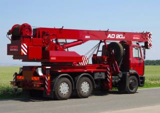 CKD Mobilni Jeraby AD 20 crane - load chart, specs & dimensions (2017 - 2026)