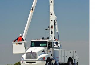 AN55-OC Altec Trailer Mounted Articulating Boom Lifts