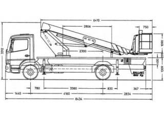 Autel 205 HD Bizzocchi Truck Mounted Telescopic Boom Lifts