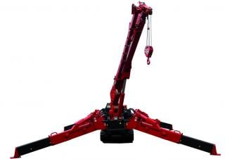 UNIC Baumo 506-5 crane - load chart, specs & dimensions (2007 - 2008)