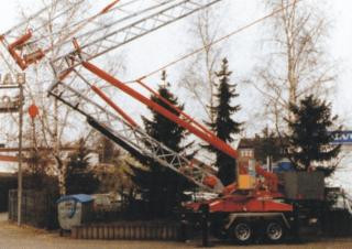 Scheuermann Blitzlift 16 - 20 B crane - load chart, specs & dimensions (1996 - 1999)