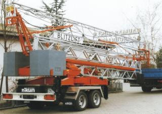 Scheuermann Blitzlift 16 - 20 D crane - load chart, specs & dimensions (2002 - 2009)