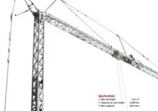 Terex Comedil (Zeppelin) CBR 36 H crane - load chart, specs & dimensions (2003 - 2014)