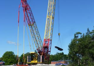Terex-Demag CC 2500-1 crane - load chart, specs & dimensions (2010 - 2013)