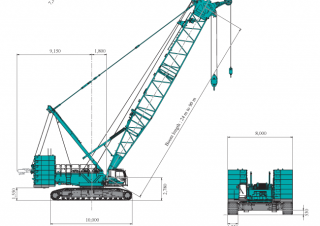 Kobelco CKE3000G crane - load chart, specs & dimensions (2019 - 2026)