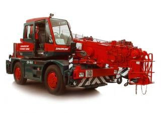 Kato CR 100 crane - load chart, specs & dimensions (1999 - 2011)