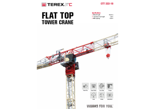Terex Comedil (Zeppelin) CTT 222-10 crane - load chart, specs & dimensions (2022 - 2026)