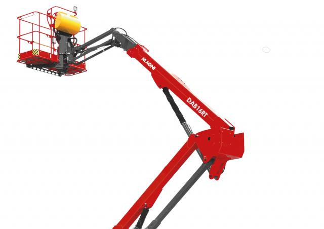 MAGNI DAB16RT Wheeled Articulating Boom Lifts (2024 - 2026) Specifications & Dimensions