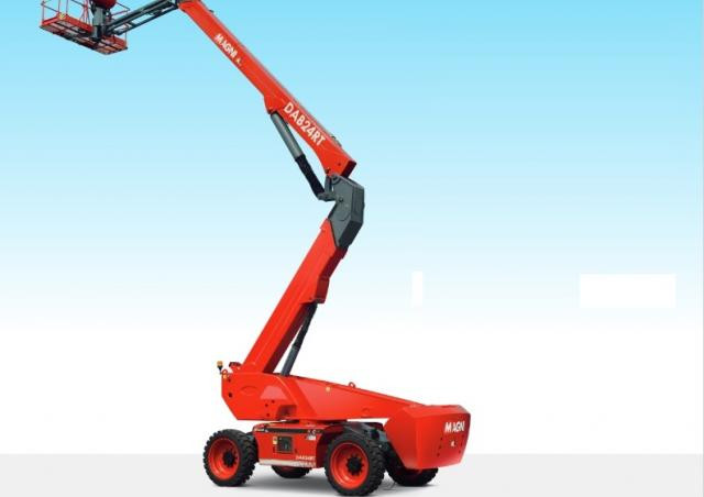 MAGNI DAB24RT Wheeled Articulating Boom Lifts (2018 - 2024) Specifications & Dimensions