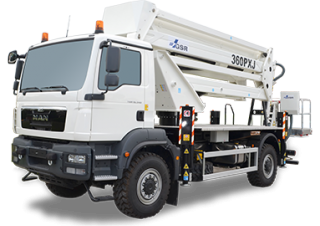 E360PXJ GSR Trailer Mounted Articulating Boom Lifts