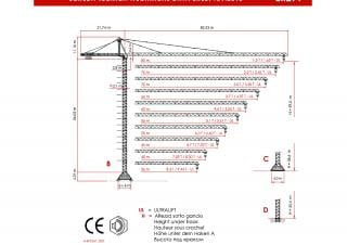 Raimondi ER 291 crane - load chart, specs & dimensions (2011 - 2016)
