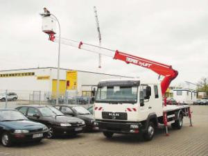 TEUPEN Euro B 16 T Truck Mounted Telescopic Boom Lifts (1998 - 2003) Specifications & Dimensions