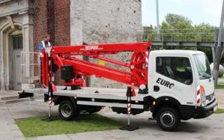 TEUPEN Euro B 18 GTW Truck Mounted Telescopic Boom Lifts (2011 - 2016) Specifications & Dimensions
